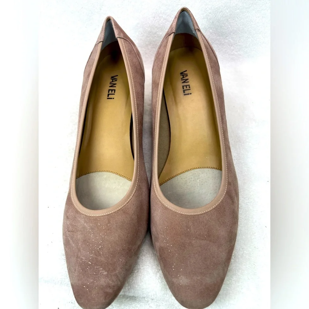 Vaneli sparkled nude flats with cushioned suede insoles - Picture 4 of 7